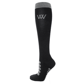 Woof Wear | Winter Tech Riding Sock | Black/Grey
