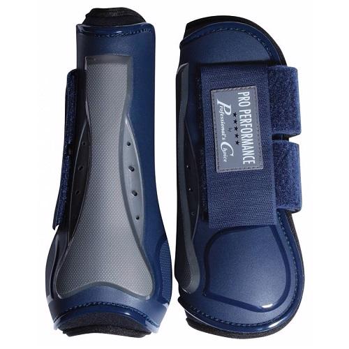 Pro Performance | Show Jump Front Boot w/ Hook & Loop | Navy