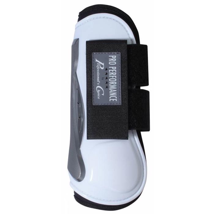 Pro Performance | Show Jump Front Boot w/ Hook & Loop | White