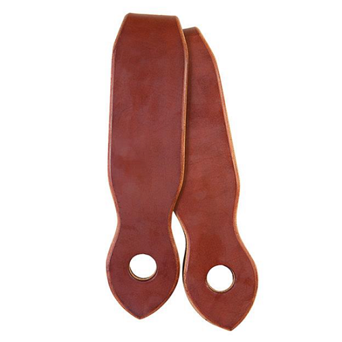 Single-Ply Harness Leather Slobber Straps | Chestnut