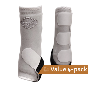 Deluxe 2XCool Sports Medicine Boots 4-pack | White