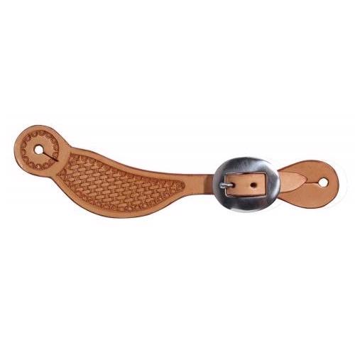 Prof. Choice | Hombre Youth Basket Weave Spur Straps | Natural