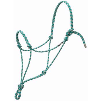 Silvertip No. 95 Rope Halter | Teal/Tan/Silver/White | Large