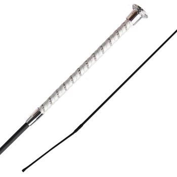 Twisted Dressage Whip | Silver