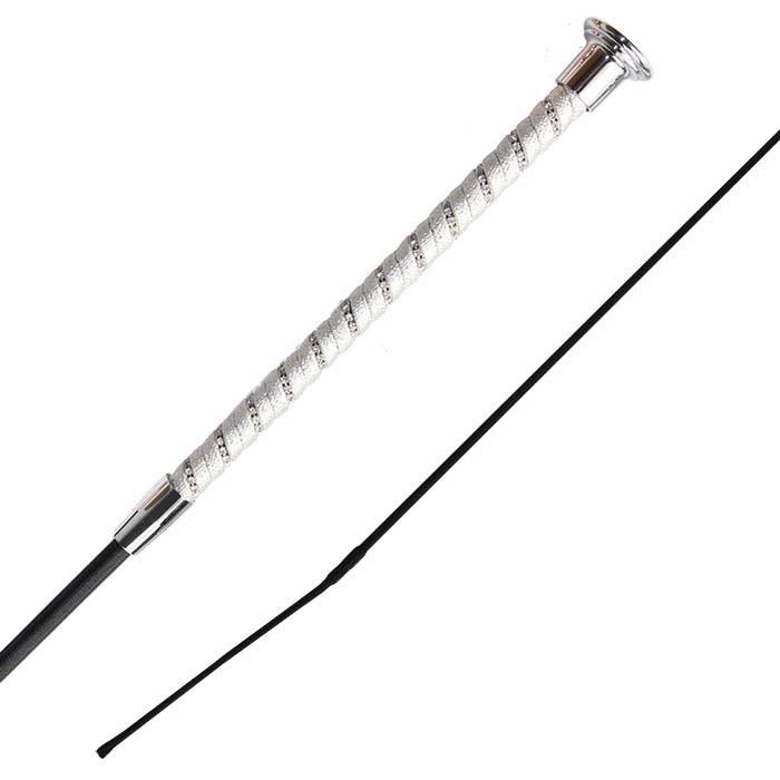 Twisted Dressage Whip | Silver