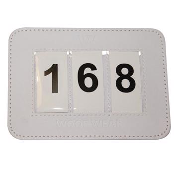 3 Digit Dressage Number Holder | White