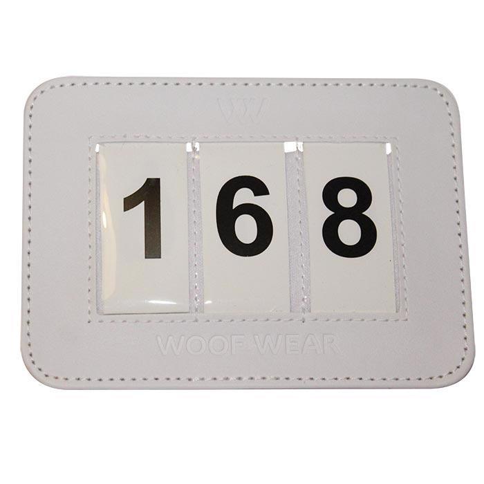 3 Digit Dressage Number Holder | White