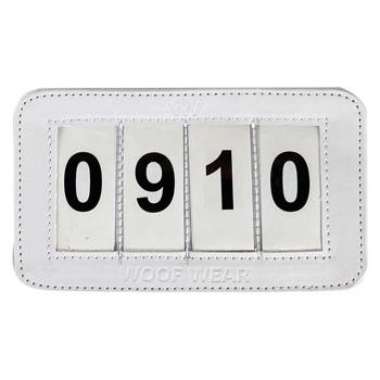 4 Digit Dressage number Holder | White