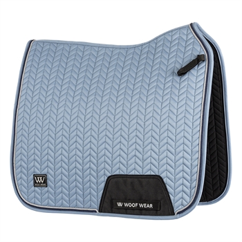 Herringbone Dressage Pad | Steel Blue 16"/Cob