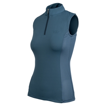 Sleeveless Tech Shirt | Petrol Blue